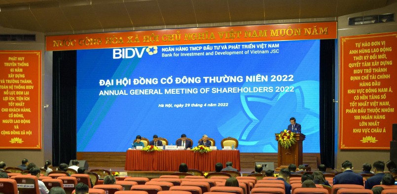 Toàn cảnh Đại hội cổ đông thường niên 2022 của BIDV