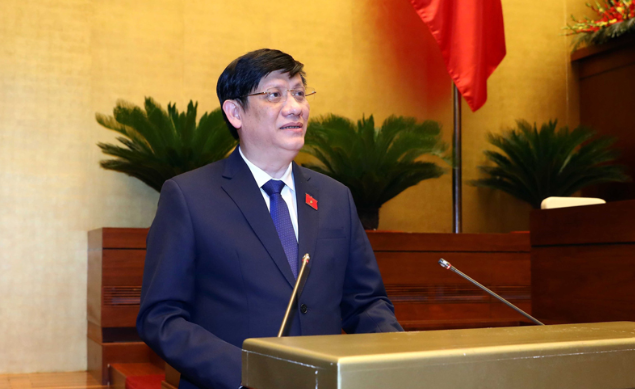 Bộ trưởng Bộ Y tế Nguyễn Thanh Long trình bày Tờ trình