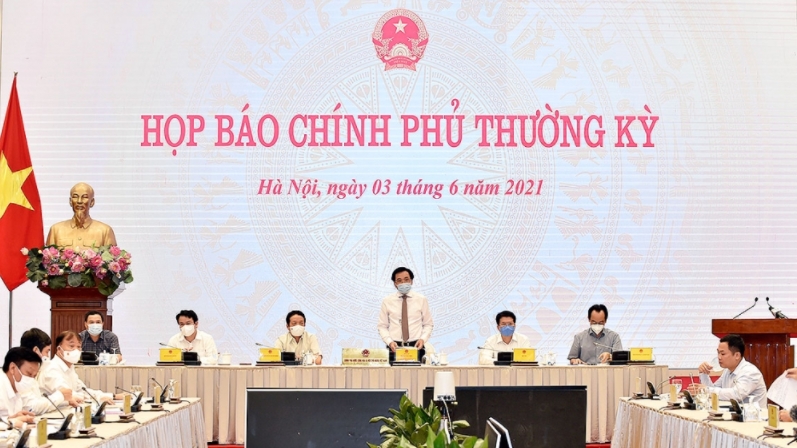 Họp báo Chính phủ thường kỳ tháng 5/2021