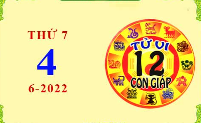 Xem chi tiết tử vi hôm nay Thứ Bảy ngày 4/6/2022: Sửu công việc hanh thông, Ngọ lâm vào bế tắc