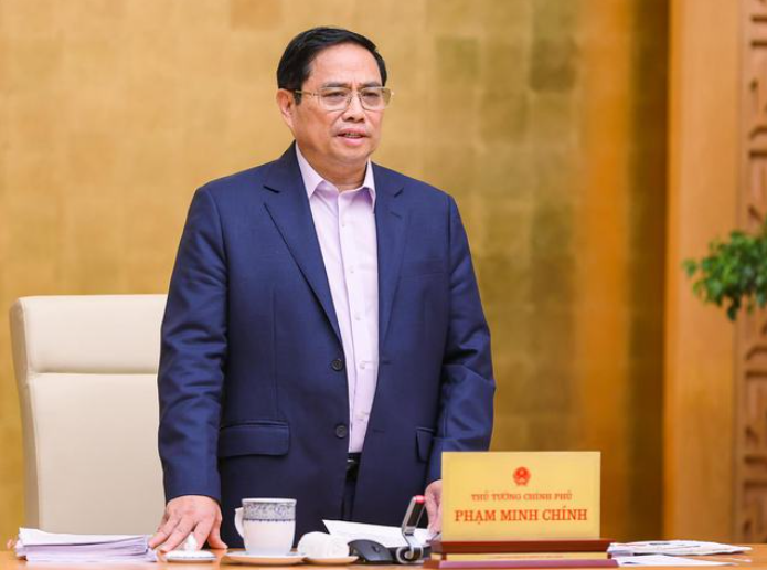 Thủ tướng Phạm Minh Chính chủ trì phiên họp Chính phủ thường kỳ tháng 5/2022 - Ảnh: VGP