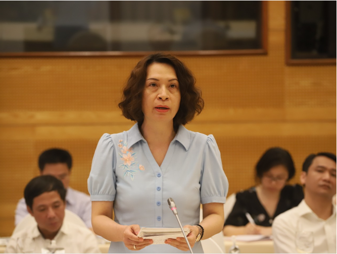 Thứ trưởng Bộ Y tế Nguyễn Thị Liên Hương thông tin đến các cơ quan báo chí.