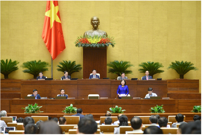 Thống đốc Ngân hàng Nhà nước Nguyễn Thị Hồng trả lời chất vấn