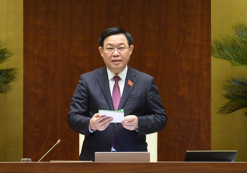 Chủ tịch Quốc hội Vương Đình Huệ phát biểu bế mạc Phiên họp
