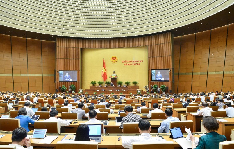 Chủ tịch Quốc hội Vương Đình Huệ điều hành Phiên họp ngày 09/6/2022