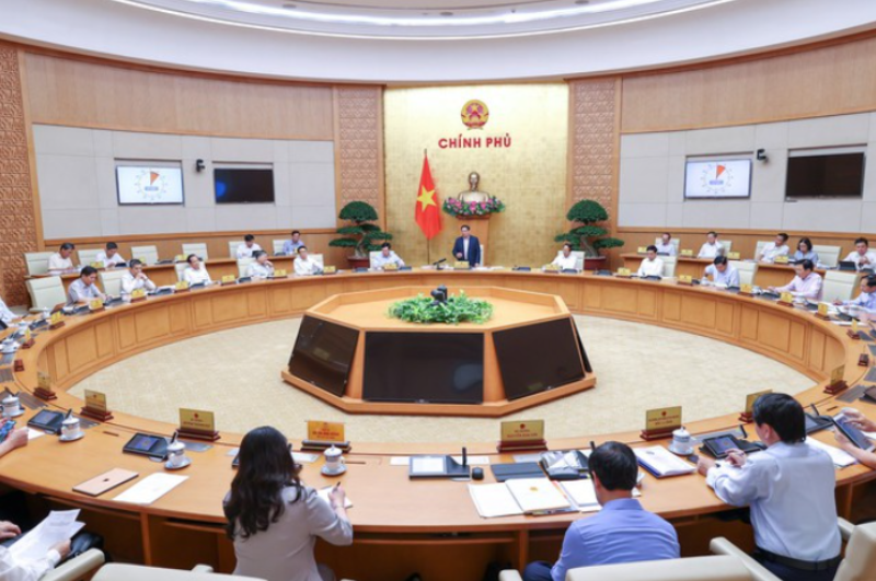 Chính phủ họp phiên thường kỳ tháng 5. Ảnh: VGP