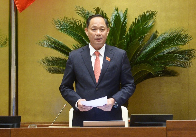 Phó Chủ tịch Quốc hội Trần Quang Phương phát biểu tại Kỳ họp.