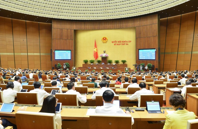 với 95,38% đại biểu tham gia biểu quyết tán thành, Quốc hội đã thông qua Nghị quyết về chủ trương đầu Dự án đầu tư xây dựng đường Vành đai 3 Thành phố Hồ Chí Minh