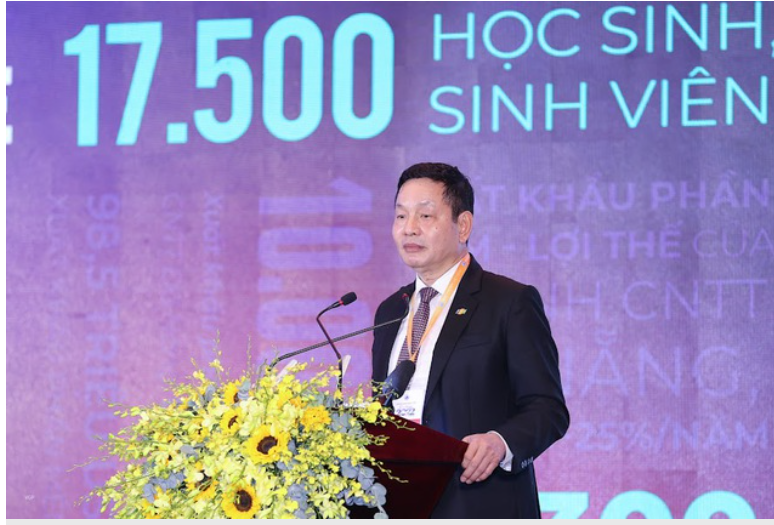 Chủ tịch Hội đồng quản trị Tập đoàn FPT, ông Trương Gia Bình cho rằng một trong các mũi nhọn chiến lược là Đà Nẵng phải trở thành trung tâm khởi nghiệp, trung tâm thử nghiệm các công nghệ mới, trung tâm phát triển game, thúc đẩy phát triển kinh tế số… - Ảnh: VGP/Nhật Bắc