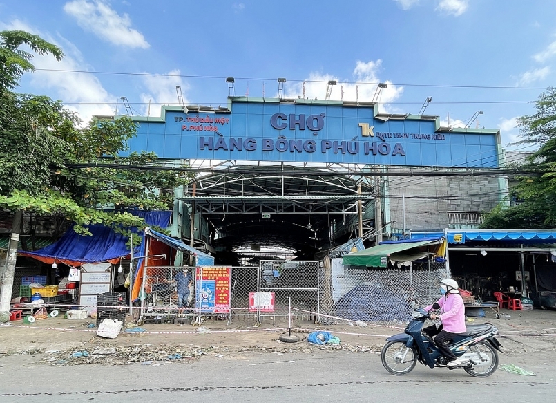 Bình Dương: Đóng cửa chợ Hàng Bông Phú Hòa để phòng, chống dịch COVID-19