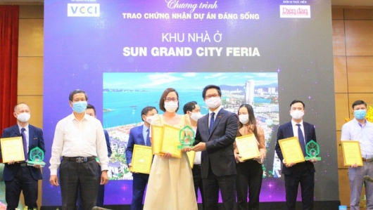 Sun Property (thành viên Sun Group) "ẵm" 4 giải thưởng tại chương trình “Dự án đáng sống 2021”