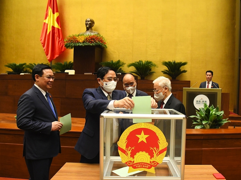 Quốc hội bầu Chủ tịch Quốc hội nước Cộng hòa xã hội chủ nghĩa Việt Nam bằng hình thức bỏ phiếu kín
