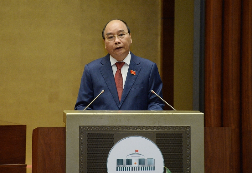 Chủ tịch nước Nguyễn Xuân Phúc phát biểu tại Lễ Tuyên thệ nhậm chức