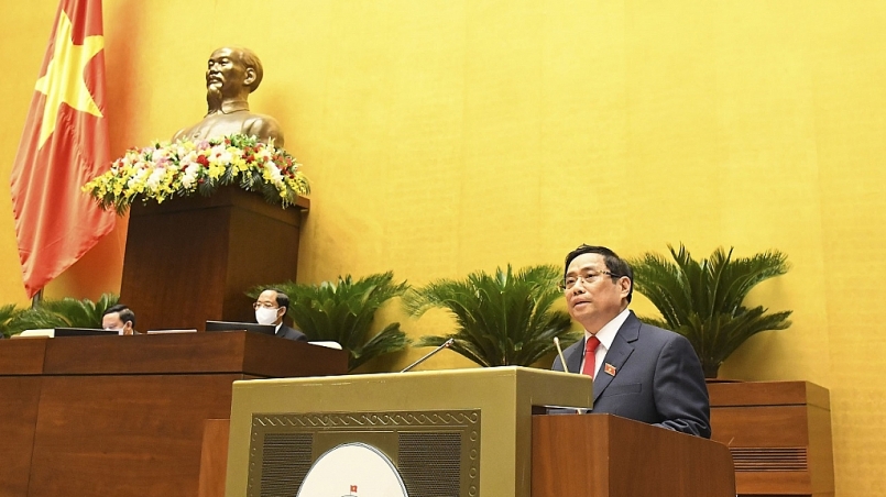 Thủ tướng Phạm Minh Chính phát biểu sau khi tuyên thệ nhậm chức
