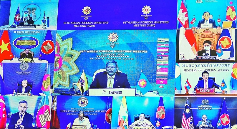 Bộ trưởng Ngoại giao các nước tham dự Hội nghị theo hình thức trực tuyến