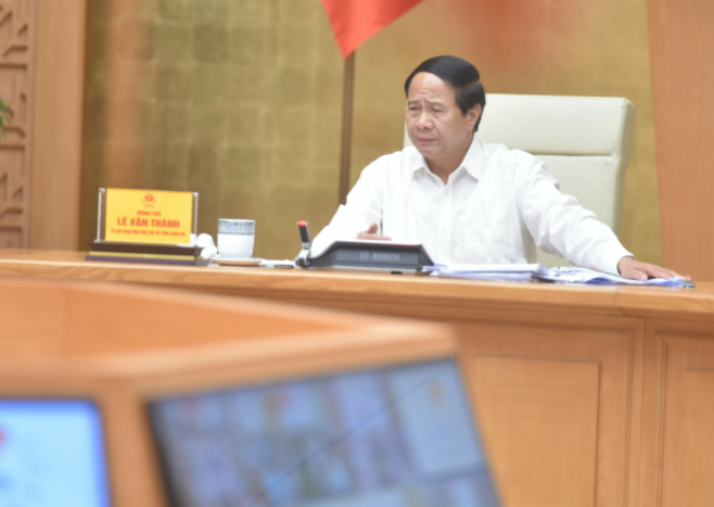 Phó Thủ tướng Lê Văn Thành phát biểu chỉ đạo hội nghị. Ảnh: Minh Đức/TTXVN