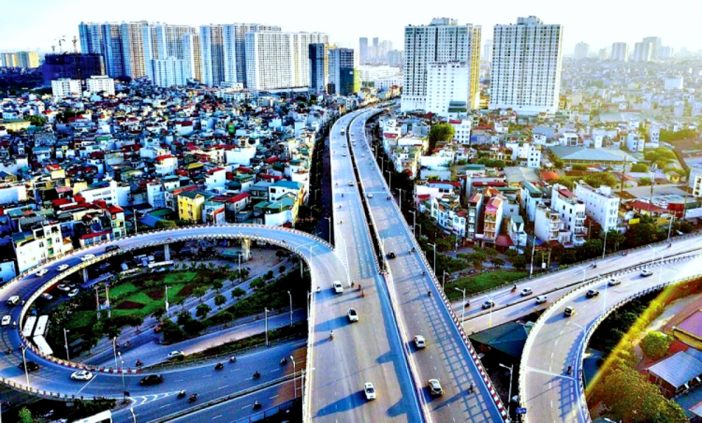 Dự án đường vành đai 4 - Vùng Thủ đô kết nối 5 tỉnh, thành phố gồm: Thành phố Hà Nội, Hưng Yên, Bắc Ninh, Bắc Giang và Vĩnh Phúc. (Ảnh: VOV)