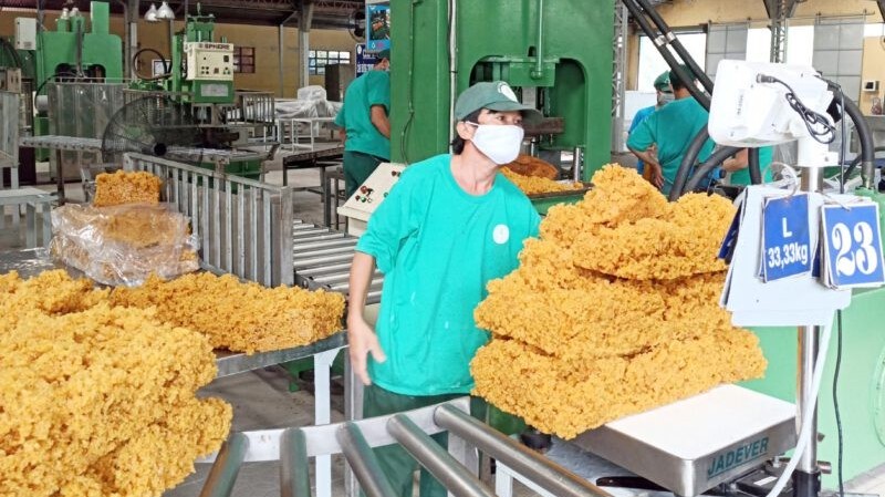 Mỹ tăng mạnh nhập khẩu cao su Việt Nam
