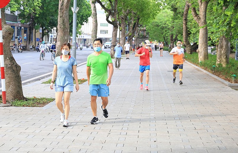 Hà Nội cho phép tập thể dục, thể thao ngoài trời từ ngày 28/9