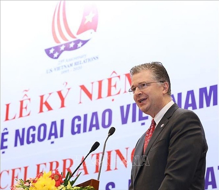 Đại sứ Hoa Kỳ tại Việt Nam Daniel J.Kritenbrink phát biểu. Ảnh: Văn Điệp/TTXVN