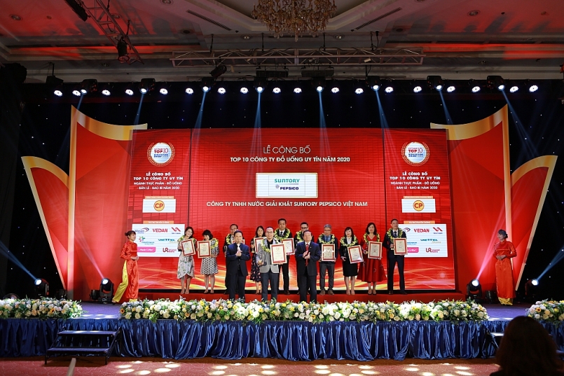 Suntory PepsiCo Việt Nam nhận danh hiệu “Top 1 công ty đồ uống không cồn uy tín nhất Việt Nam năm 2020”.