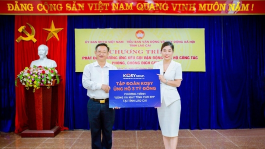 Tập đoàn Kosy tài trợ 3 tỷ đồng cho chương trình “Sóng và máy tính cho em” tỉnh Lào Cai