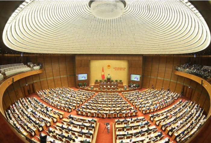 Hội trường Diên Hồng - nơi sẽ diễn ra phiên khai mạc kỳ họp thứ 2, Quốc hội khóa XV