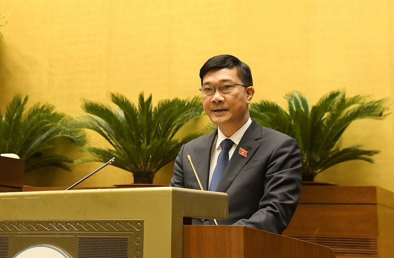 Chủ nhiệm Ủy ban Kinh tế của Quốc hội Vũ Hồng Thanh tại phiên họp