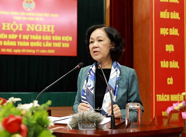 Đồng chí Trương Thị Mai, Ủy viên Bộ Chính trị, Bí thư Trung ương Đảng, Trưởng Ban Dân vận Trung ương