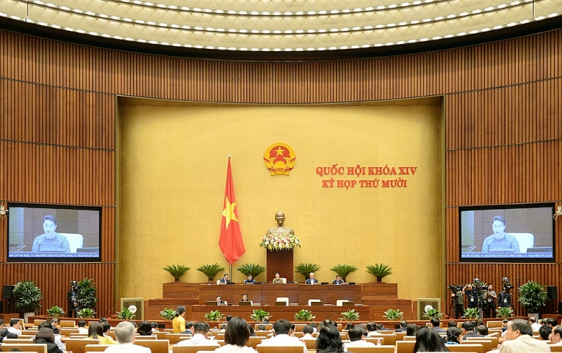 Quang cảnh Kỳ họp thứ 10 Quốc hội khoá XIV, ngày 10/11/2020