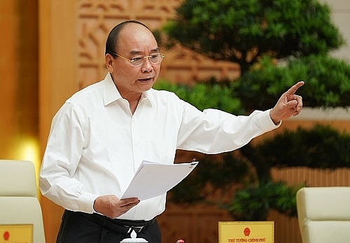 Thủ tướng Chính phủ Nguyễn Xuân Phúc: Mục tiêu đặt ra là phải nỗ lực phấn đấu quyết tâm cao nhất để giải ngân 100% vốn đầu tư công kế hoạch năm 2020 và các năm trước chuyển sang - Ảnh VGP/Quang Hiếu