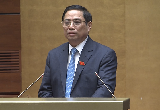 Thủ tướng Chính phủ Phạm Minh Chính báo cáo, làm rõ các vấn đề ĐBQH quan tâm