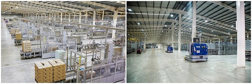 Dây chuyền sản xuất hiện đại, khép kín tại các nhà máy của Vinamilk