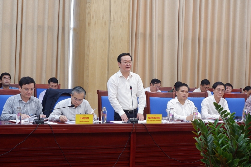 Ông Nguyễn Đức Trung - Chủ tịch UBND tỉnh kết luận tại buổi làm việc