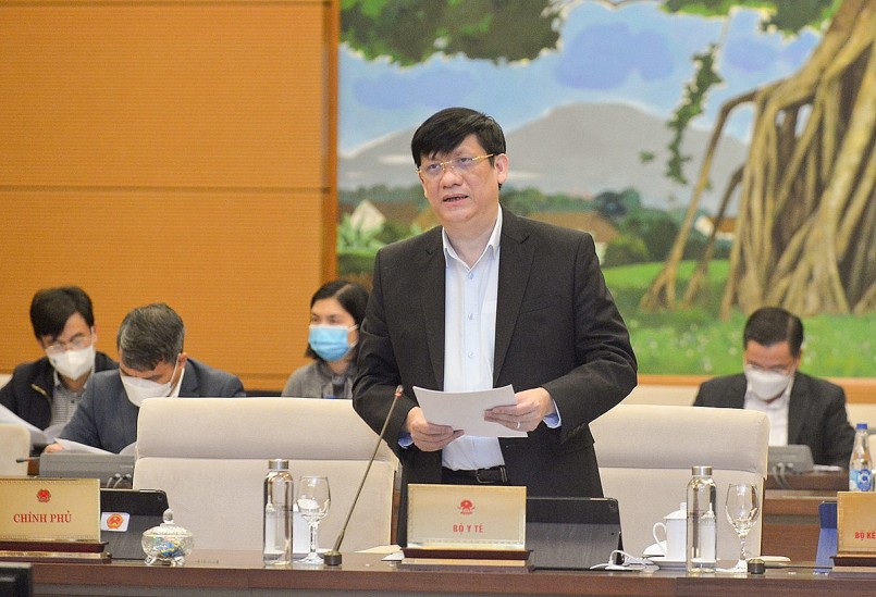 Bộ trưởng Bộ Y tế Nguyễn Thanh Long trình bày Tờ trình