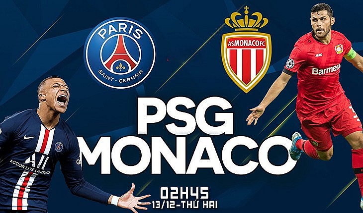 PSG vs Monaco 02h45 ngày 13/12/2021, vòng 18 Ligue 1