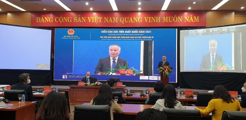 Diễn đàn Xúc tiến xuất khẩu Việt Nam năm 2021 với chủ đề “Xúc tiến xuất khẩu góp phần phục hồi và phát triển kinh tế”