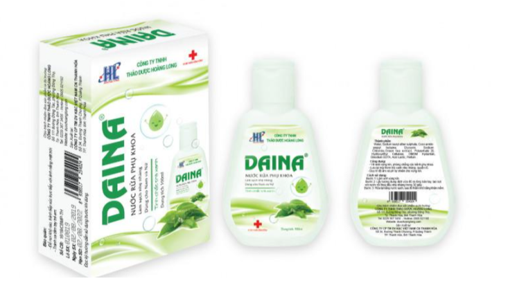 Thu hồi toàn quốc lô sản phẩm mỹ phẩm Nước rửa phụ khoa Daina