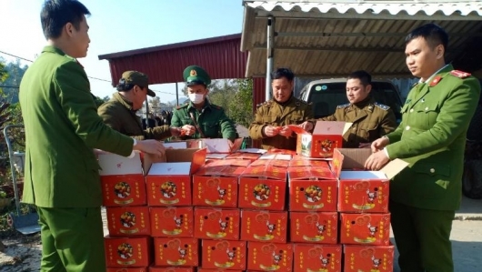 Lạng Sơn: Thu giữ gần 2 tấn hồng sấy dẻo nhập lậu