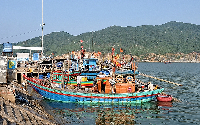 Một góc cảng cá Cửa Sót, tỉnh Hà Tĩnh