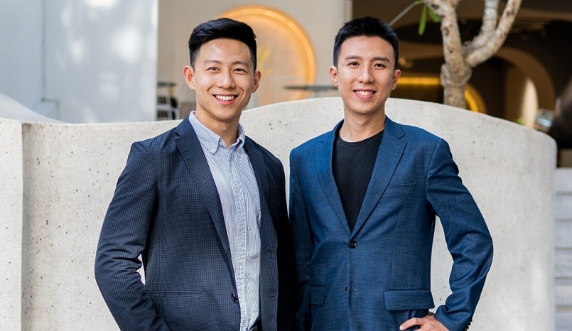Đồng sáng lập Homebase - Phillip An (trái) và JunYuan Tan