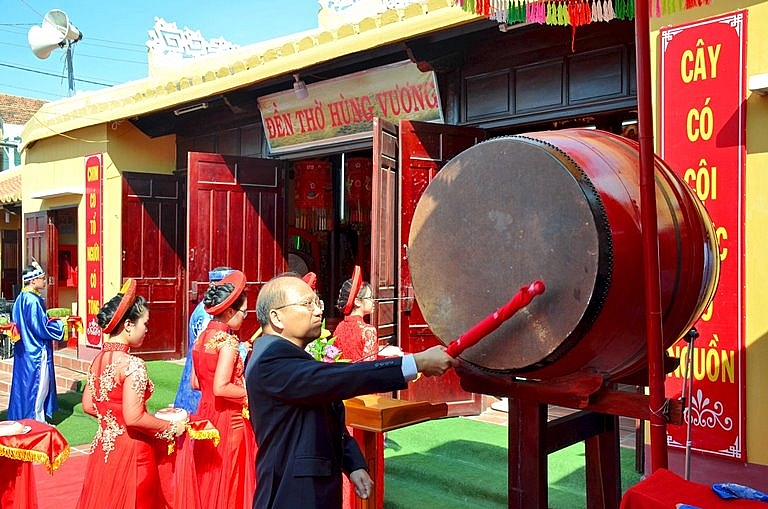 Lễ Giỗ Tổ các vua Hùng tại Đền thờ Hùng Vương, thị trấn Phan Rí Cửa, huyện Tuy Phong năm 2021 sẽ được tổ chức vào ngày 21/4/2021 (ảnh minh họa)
