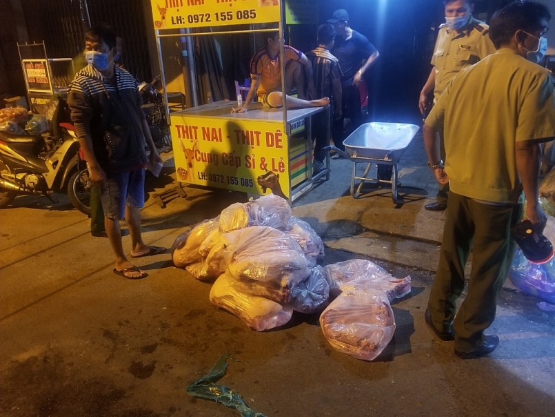 Bình Phước: Phát hiện, buộc tiêu hủy 664 kg thịt lợn không qua kiểm dịch
