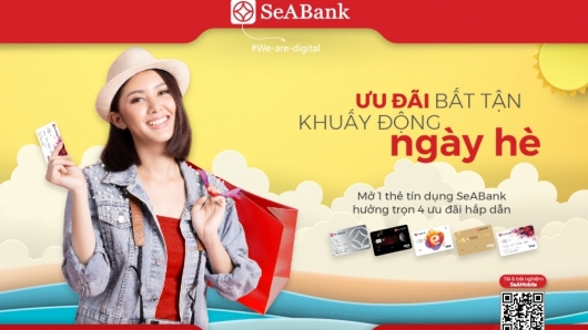 Cơ hội x4 ưu đãi khi mở mới thẻ tín dụng SeABank
