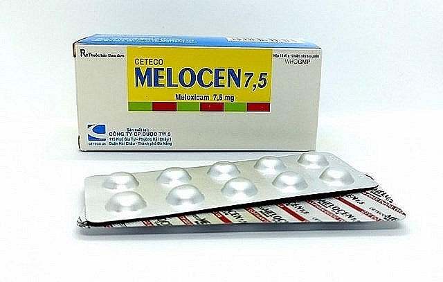 Thuốc viên nén bao phim Ceteco Melocen 7,5 do Công ty cổ phần dược Trung ương 3 sản xuất
