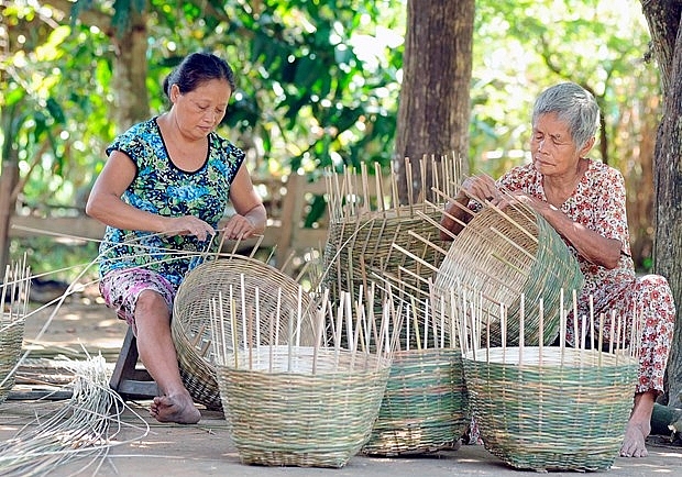 Xây dựng, phát huy mô hình đan lát truyền thống của người Khmer (ảnh minh họa)
