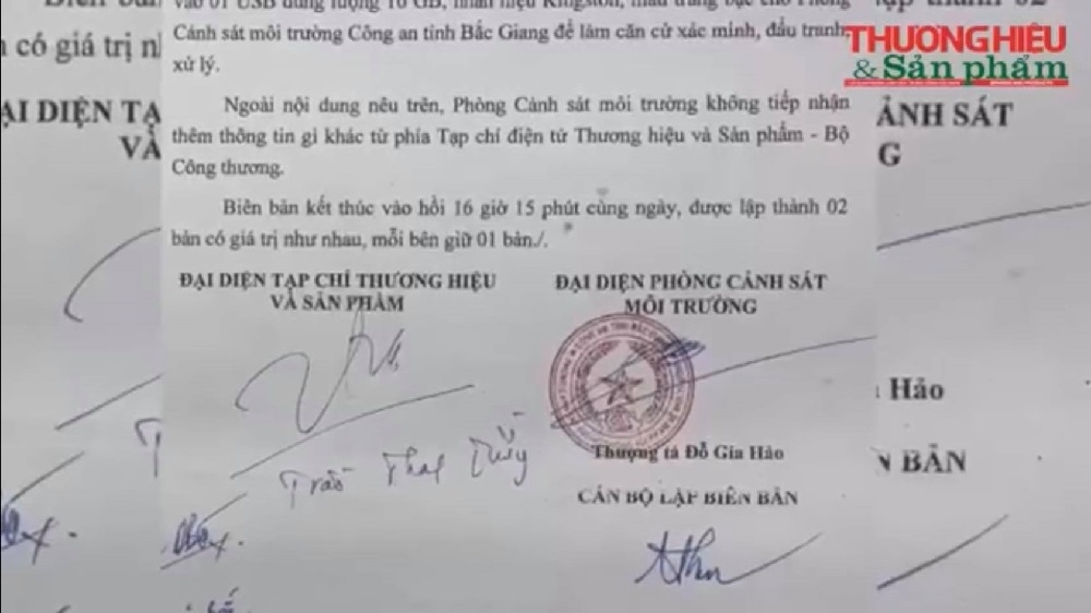 Tạp chí Thương hiệu & Sản phẩm phối hợp cùng Công An tỉnh Bắc Giang làm rõ vụ chôn lấp rác thải tại Công ty TNHH Khải Hồng Việt Nam