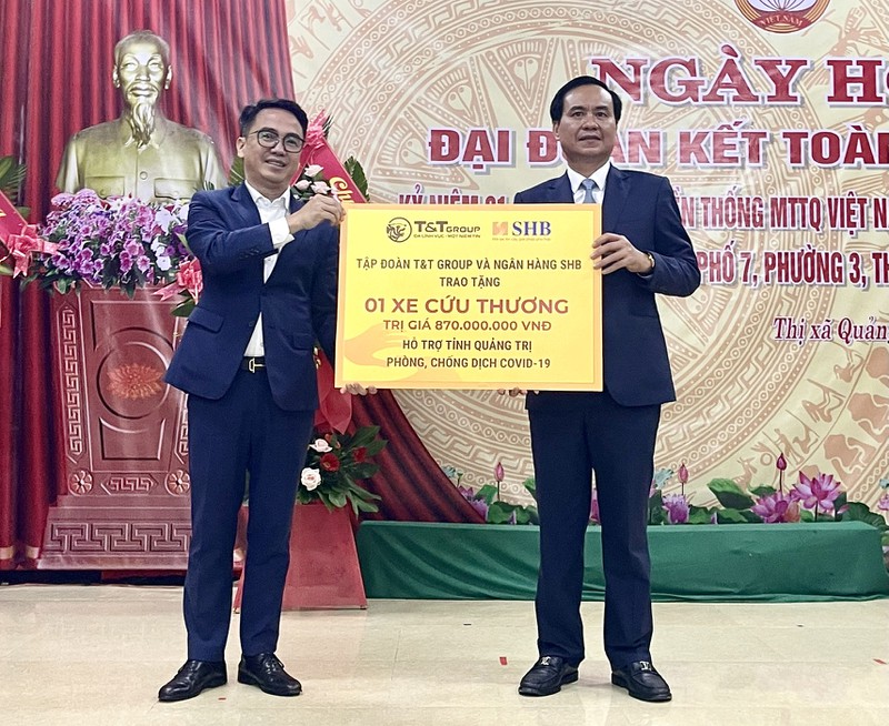 T&T Group và SHB tặng xe cứu thương hỗ trợ Quảng Trị, Quảng Bình chống dịch - ảnh 2