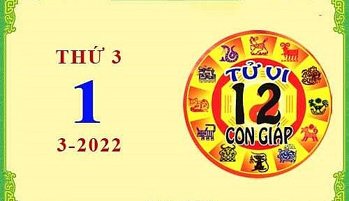 Xem chi tiết tử vi hôm nay Thứ Ba ngày 01/3/2022: Mão công việc thuận lợi, Sửu gặp nhiều sóng gió