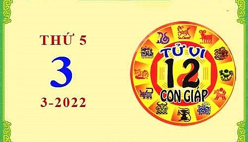 Xem chi tiết tử vi hôm nay Thứ Năm ngày 3/3/2022: Sửu công việc thuận lợi, Mão vướng phải tranh chấp